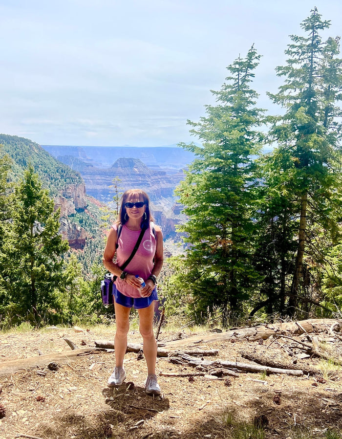 Customer photo: Donna P. hiking with her Hydro Carrier