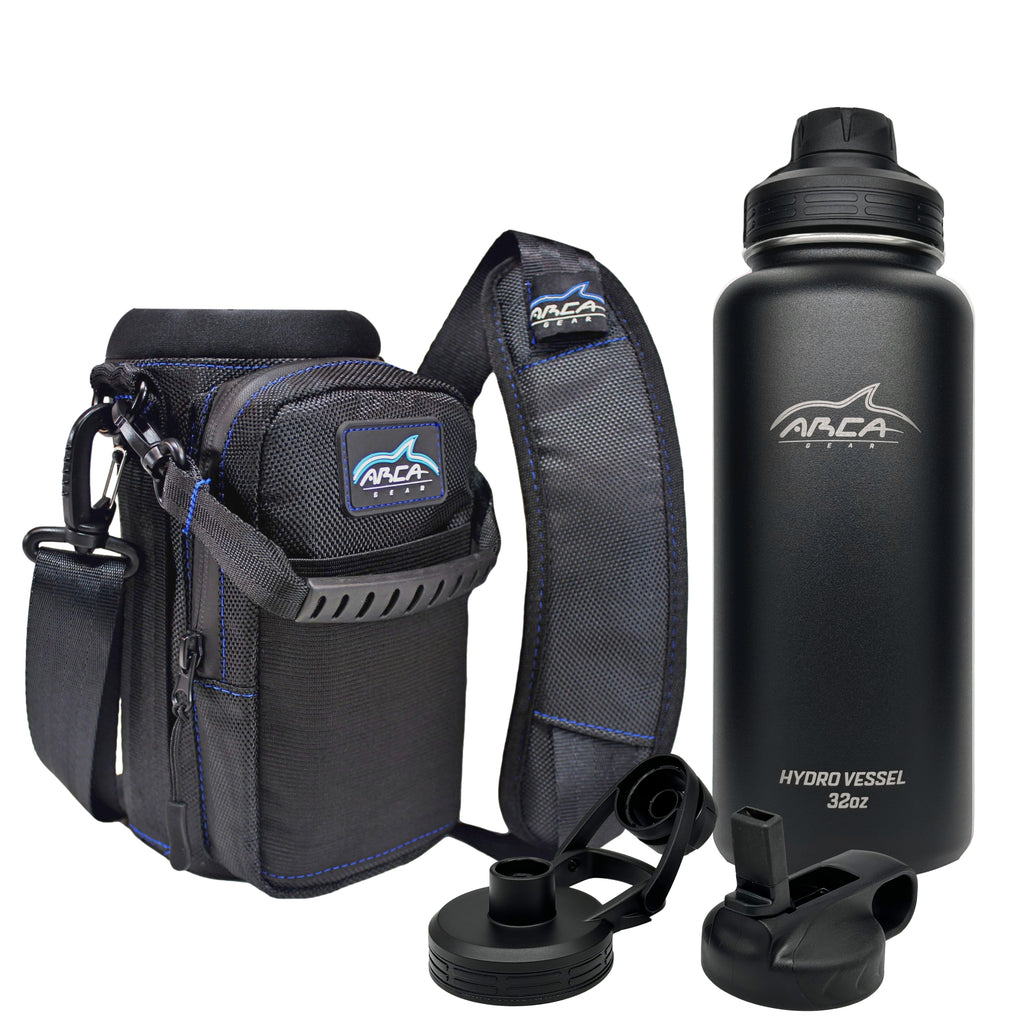 Hydro Carrier & Stainless Steel Hydro Vessel Water Bottle Combo Pack – Arca  Gear