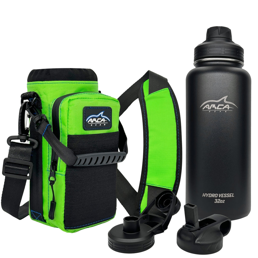 Hydro Carrier & Stainless Steel Hydro Vessel Water Bottle Combo Pack – Arca  Gear