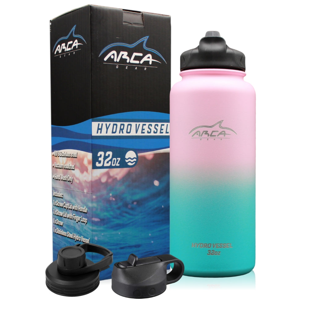 Arca Gear 40 oz Hydro Carrier - Stainless Water Bottle Holder with Shoulder Strap Lagoon Blue