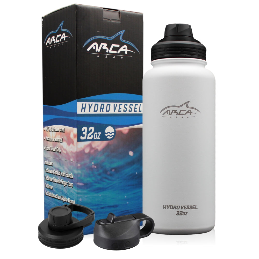 Arca Gear 32 oz Hydro Vessel & Hydro Carrier Combo Pack - Insulated Stainless Water Bottle and Carrier