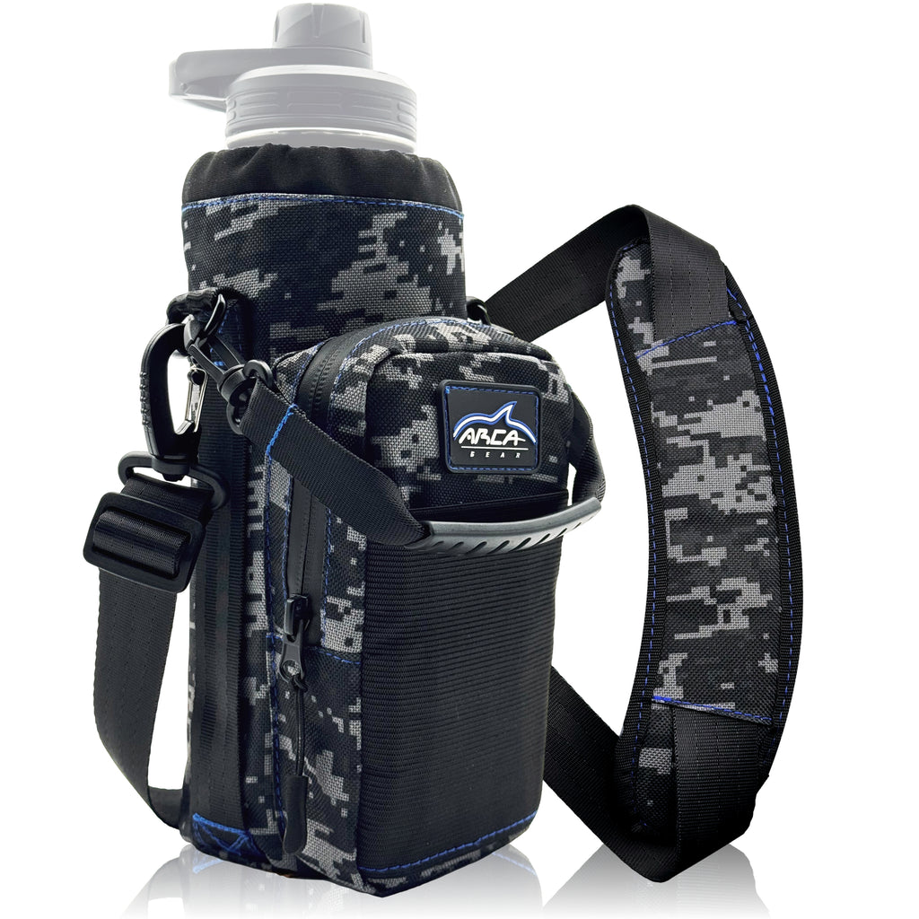 64 oz Arca Gear Hydro Carrier Blue Insulated Water Bottle Sling w/Carry  Handle E