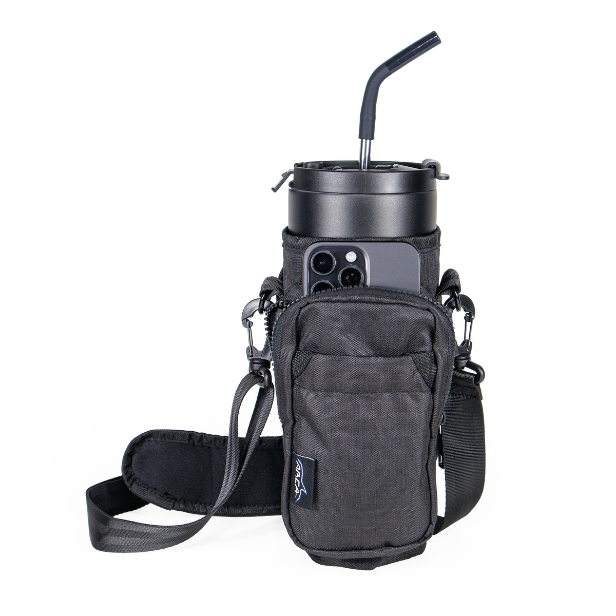 Arca Gear Hydro Carrier Travel Edition + RFID Protection - For Regular Bottles or Cups with a Handle
