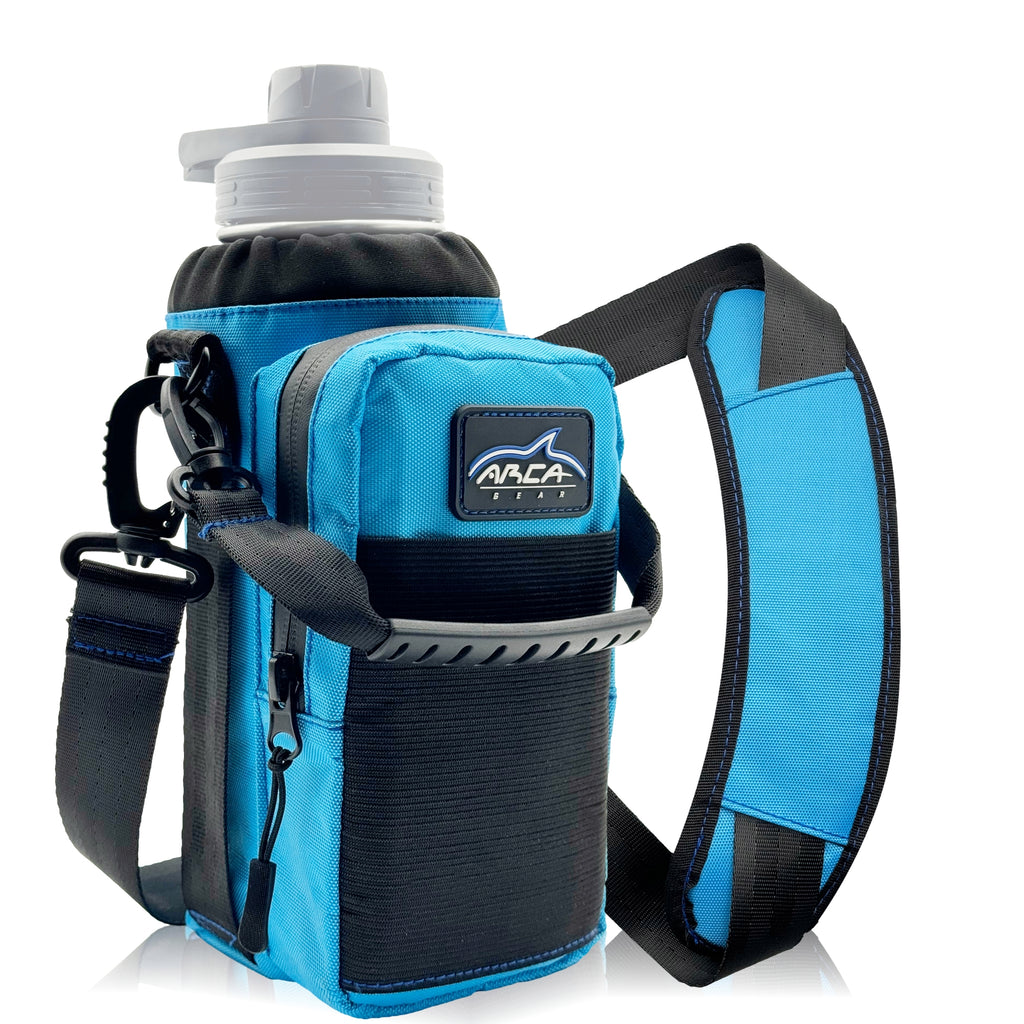 Water Bottle Holder with Padded Shoulder Strap