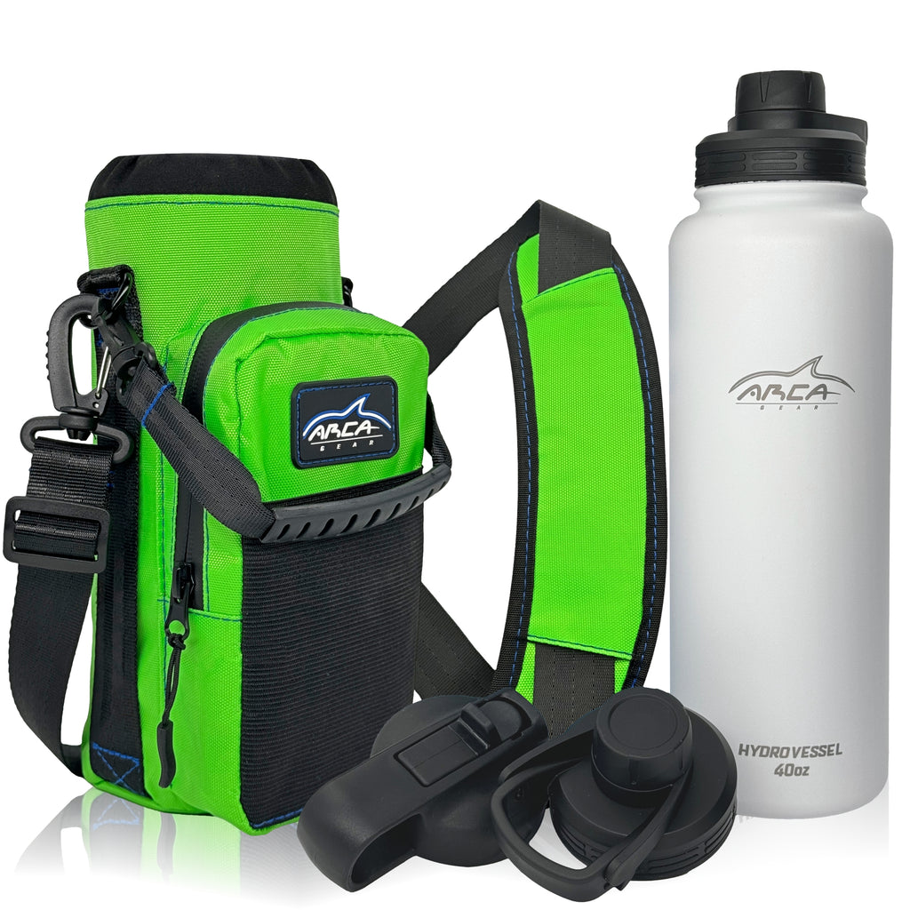 Hydro Carrier & Stainless Steel Hydro Vessel Water Bottle Combo Pack – Arca  Gear