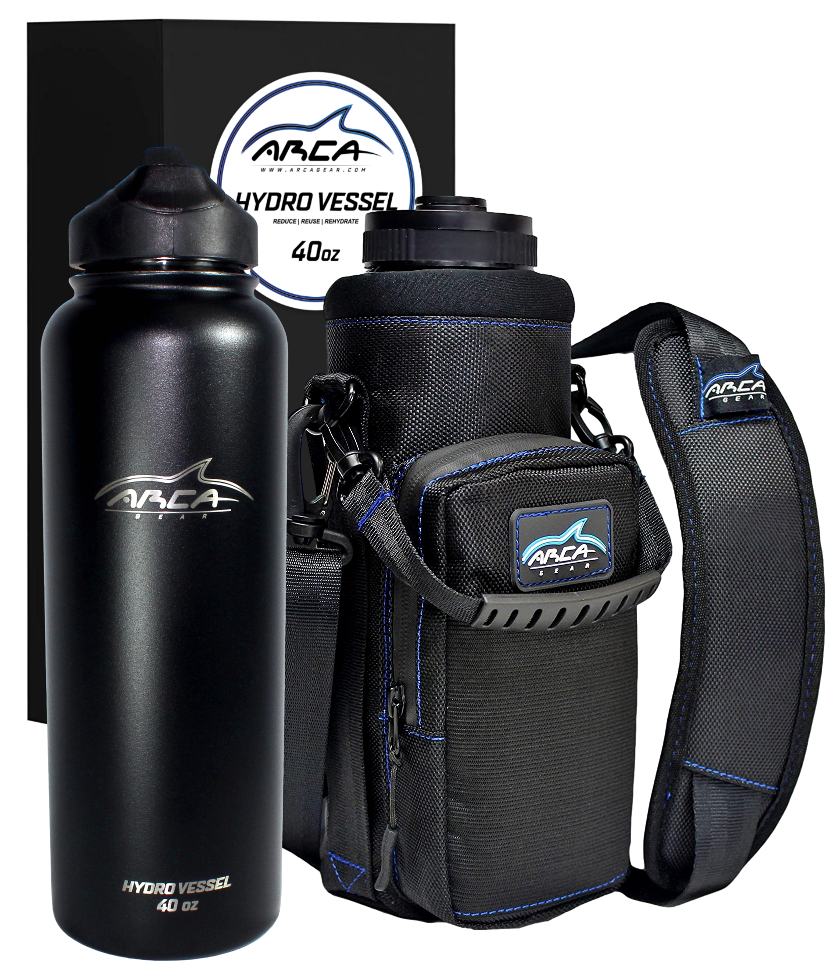 Hydro Carrier & Stainless Steel Hydro Vessel Water Bottle Combo Hydro Carrier & Stainless Steel Hydro Vessel Water Bottle Combo