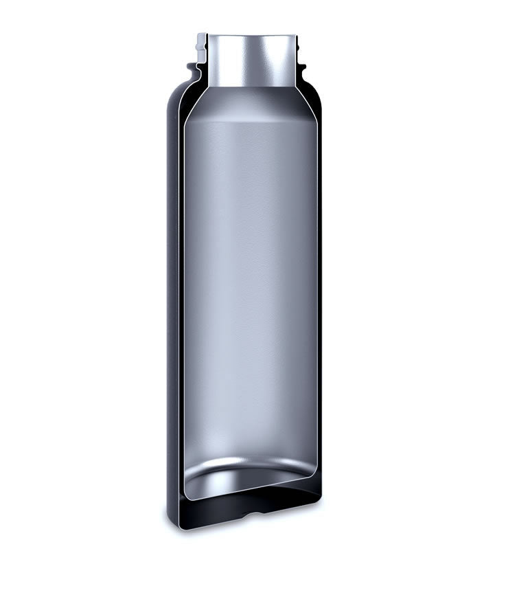 750ml Metal Water Bottles with Water Bottle Buckle Double Wall