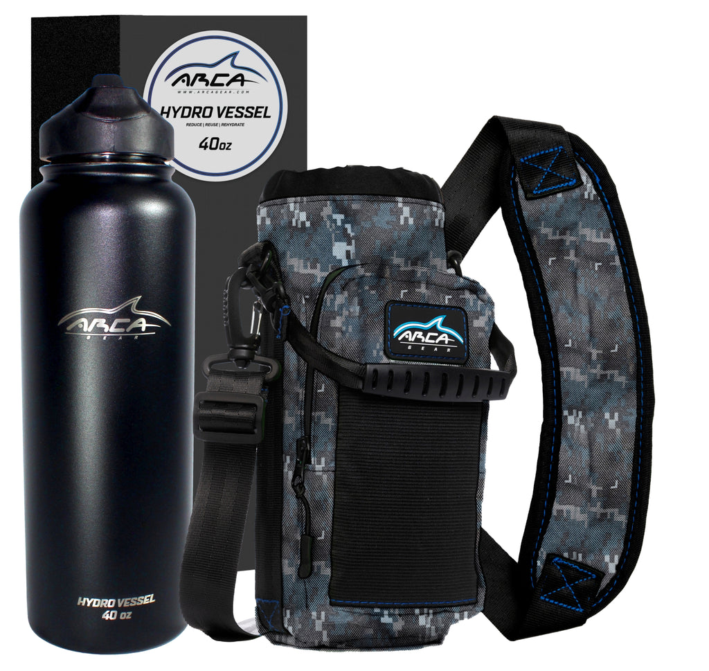 40 Oz Water Bottle Carrier With Shoulder Strap & Built in Wallet Perfect  Carrier for Hydro Flask and Yeti Bottles Arca Gear 