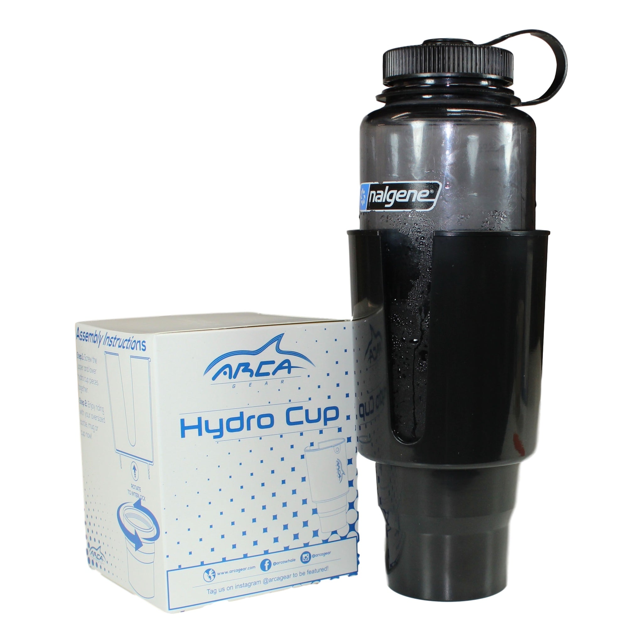 ARCA Gear Bouteille D'eau 64oz Avec écharpe, Bandoulière Et Pochettes - Noire
